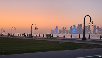 The evening view from Old Doha Port, captured by The Peninsula reader Babitha Mithun.