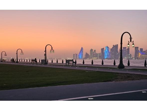 The evening view from Old Doha Port, captured by The Peninsula reader Babitha Mithun.