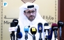 Advisor to the Prime Minister and Official Spokesperson for the Ministry of Foreign Affairs Dr. Majed bin Mohammed Al-Ansari during a press conference held in Doha today. Photo by Rajan Vadakkemuriyil/The Peninsula