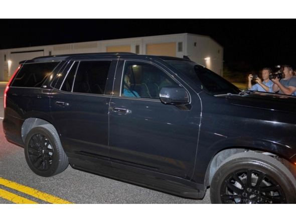 Tiger Woods is driven from the Martin County Jail after being arrested for driving under the influence after a car crash on March 27, 2026 in Stuart, Florida. Joe Raedle/Getty Images/AFP 