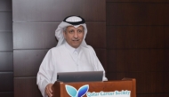 Dr. Khalid bin Jabr Al Thani speaking during the meeting.