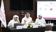 QBF President Mohammed bin Saad Al Mughaiseeb (centre) speaks during the Ordinary General Assembly.