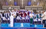 President of the Qatar Equestrian Federation Bader bin Mohammed Al-Darwish and President of FEI Regional Group VII Sultan Mohammed Al-Yahyai presented the trophies to winners of the CSISCH-A Children Team competition.