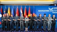 Participants of a high-level meeting for ASEAN foreign ministers pose for a group photo in Cebu, the Philippines, (ASEAN 2026/Handout via Xinhua)