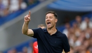 Real Madrid's Spanish coach Xabi Alonso gestures on the touchline during the Spanish league football match between Real Madrid CF and RCD Espanyol at the Santiago Bernabeu stadium in Madrid on September 20, 2025.