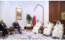 Speaker of the Shura Council H E Hassan bin Abdullah Al Ghanim meeting Ambassador of Finland to Qatar H E Juha Mustonen.