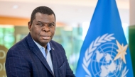 Head of climate prediction services at the World Meteorological Organization (WMO) Wilfran Moufouma-Okia poses at the WMO headquarters in Geneva, on June 1, 2026. (Photo by Fabrice Coffrini / AFP)
