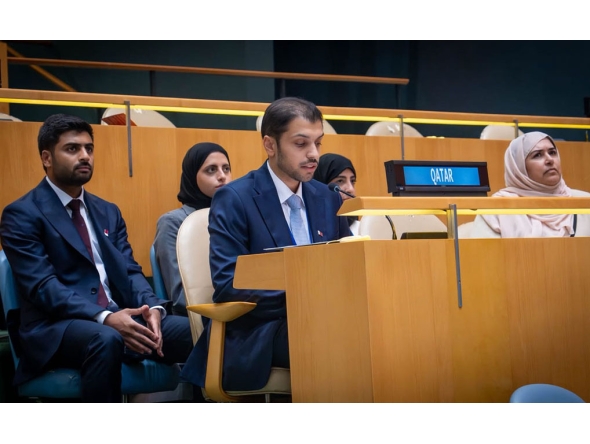 Undersecretary of the Ministry of Social Development and Family, H E Khalifa bin Issa Al Kubaisi speaking during the meeting.