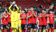 South Korea's players celebrate after winning the 2026 World Cup Group A football match between South Korea and the Czech Republic at the Guadalajara Stadium in Zapopan on June 11, 2026. (Photos by Ulises Ruiz / AFP)
