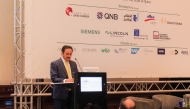 QC Chairman Sheikh Khalifa bin Jassim bin Mohamed Al Thani speaking during the forum.