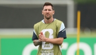 Lionel Messi #10 of Argentina during the training of Argentina one day ahead of the FIFA World Cup 2026 Group J match between Argentina and Austria at Dallas Stadium (Photo by Richard Pelham / AFP)