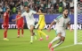 Amine Gouiri #9 of Algeria celebrates scoring his team's second goal during the FIFA World Cup 2026 Group J match between Jordan and Algeria at San Francisco Bay Area Stadium on June 22, 2026 in Santa Clara, California. Stu Forster/Getty Images/AFP 