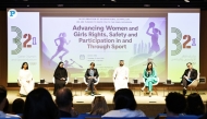 Panellists reflected on the progress made and the ongoing challenges facing women and girls in sport. Pic: Salim Matramkot/ The Peninsula  