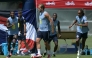 England’s Harry Kane attends a training session.