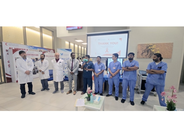 Officials and participants during the awareness campaign.