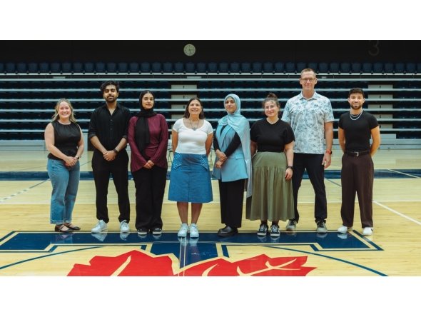 HBKU graduates during the exchange programme in Canada. 