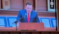 Dr. Firdavs Abdukhalikov, Director General of the Center for Islamic Civilization in Uzbekistan speaking during the forum.