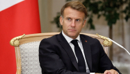 France's President Emmanuel Macron attends a meeting with the UAE president at Qasr al-Watan presidential palace in Abu Dhabi on October 19, 2026. (Photo by Benoit Tessier / POOL / AFP)