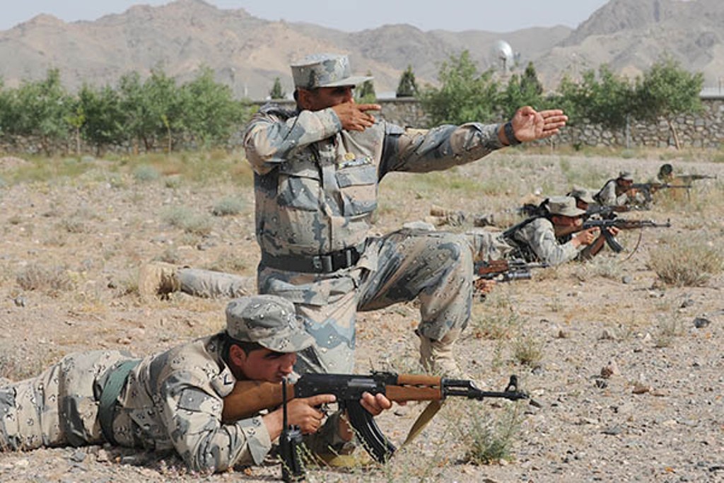 Afghan boarder police. / AFP.