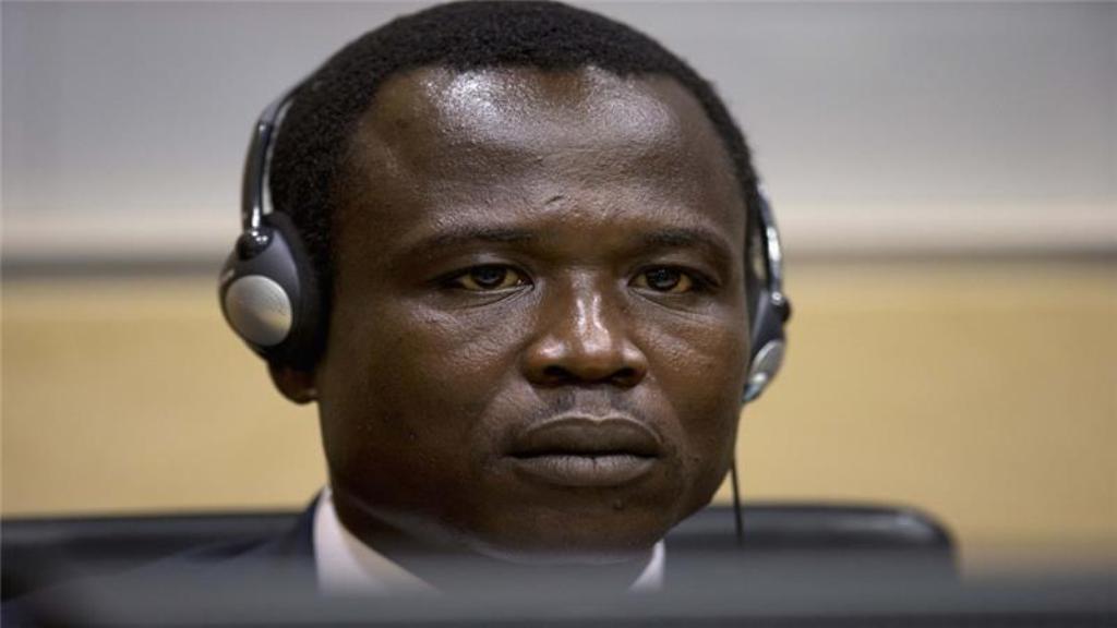 Dominic Ongwen, a commander of the Ugandan Lord's Resistance Army, on trial at The Hague [Reuters].