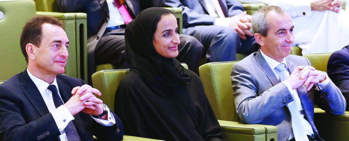 H E Sheikha Hind bint Hamad Al Thani, Vice-Chairperson and CEO of QF; Eric Chevallier, French Ambassador to Qatar; and Guillaume Chalmin, MD of Total EP Qatar, attended the opening ceremony.