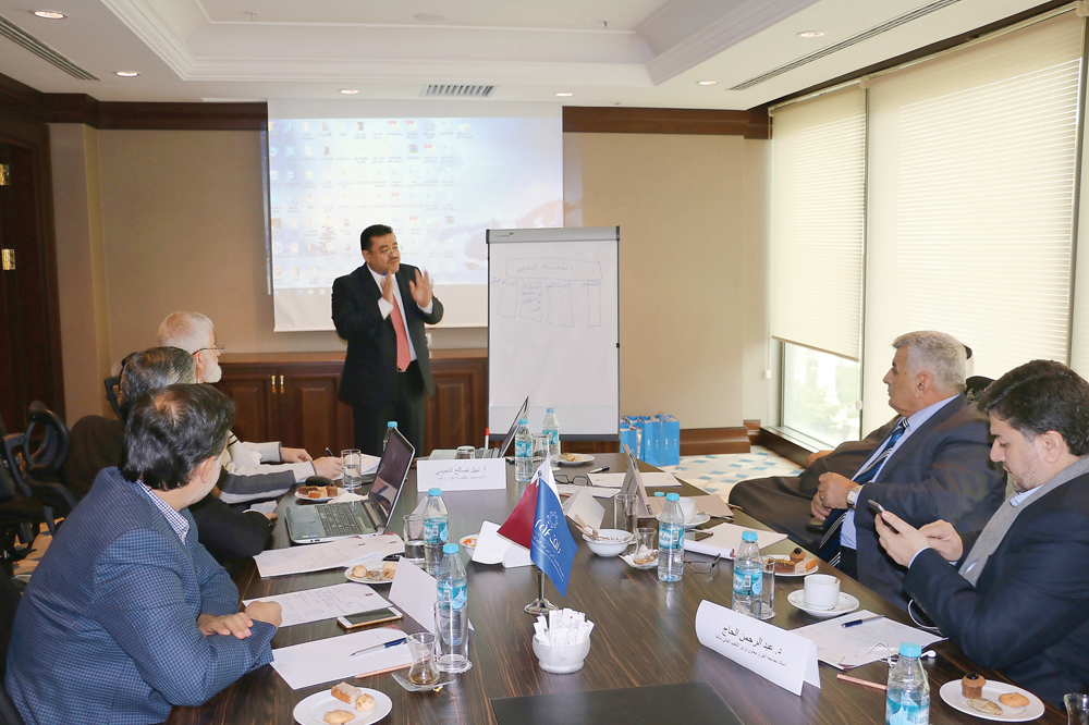 The workshop on educating Syrian refugees being held in Istanbul. 