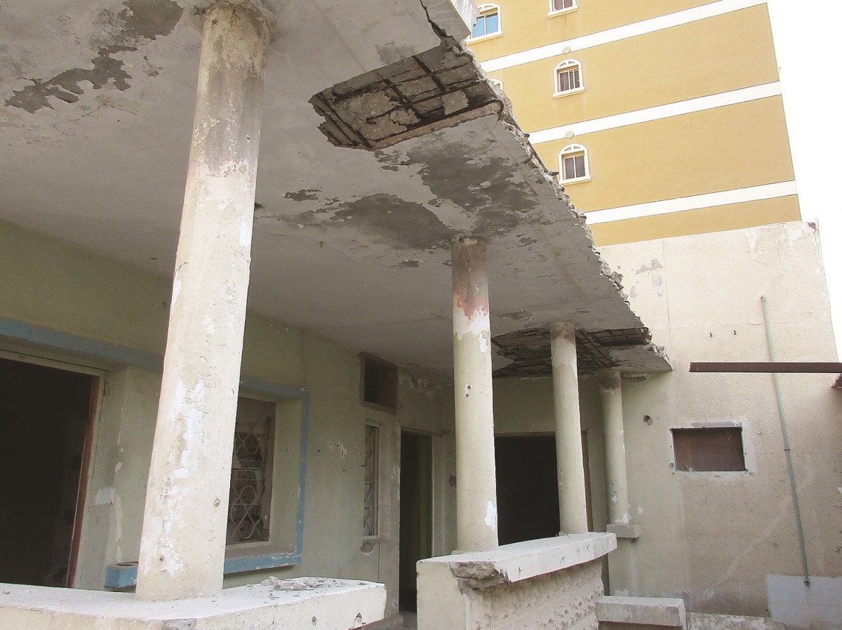 A building against which demolition order has been issued. 