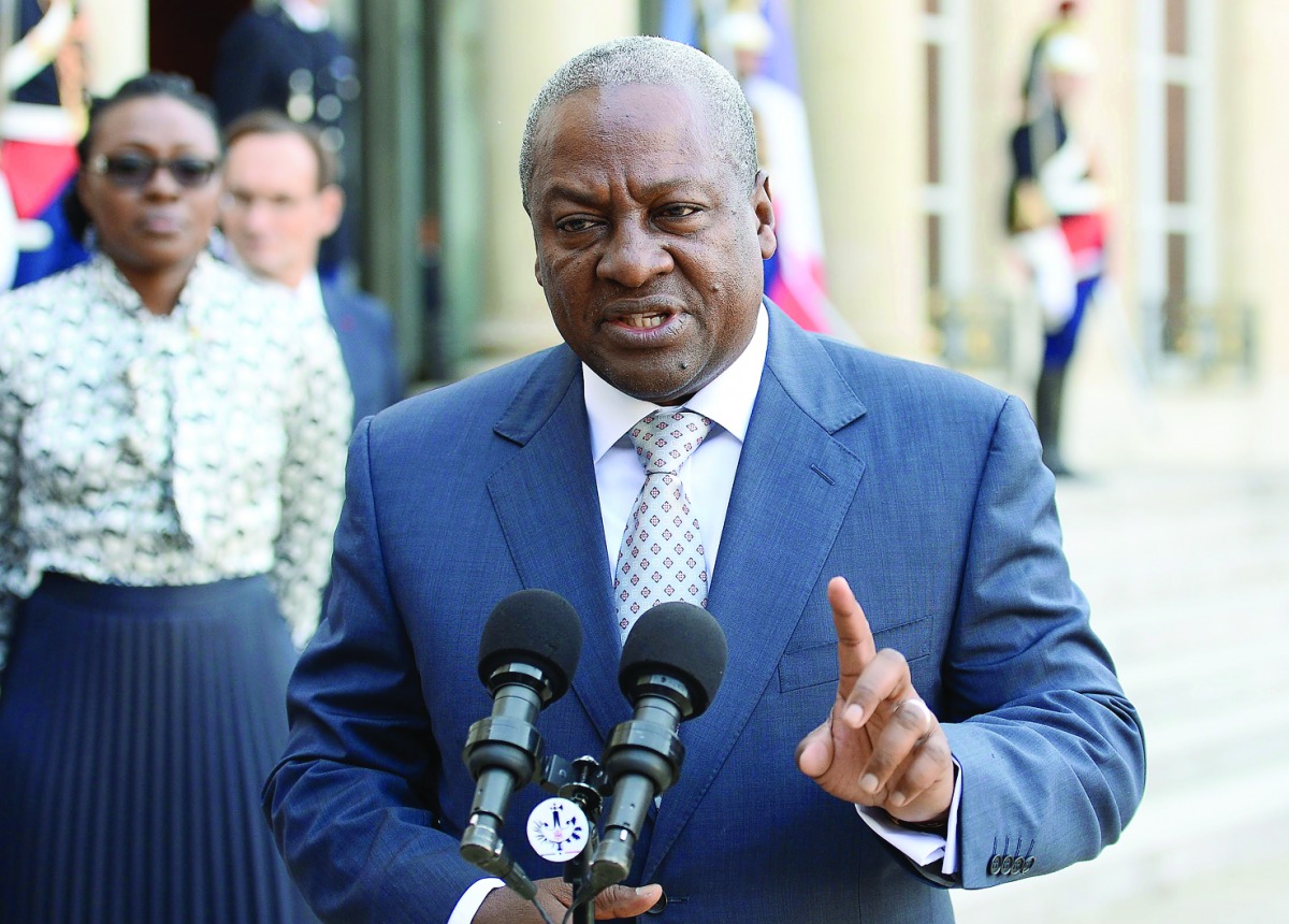 Ghana President John Mahama.