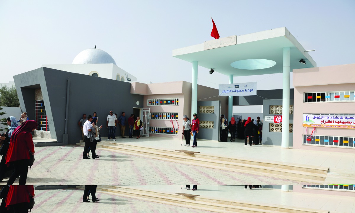 Latifa Al Mannai School in Tunis built by RAF last year.