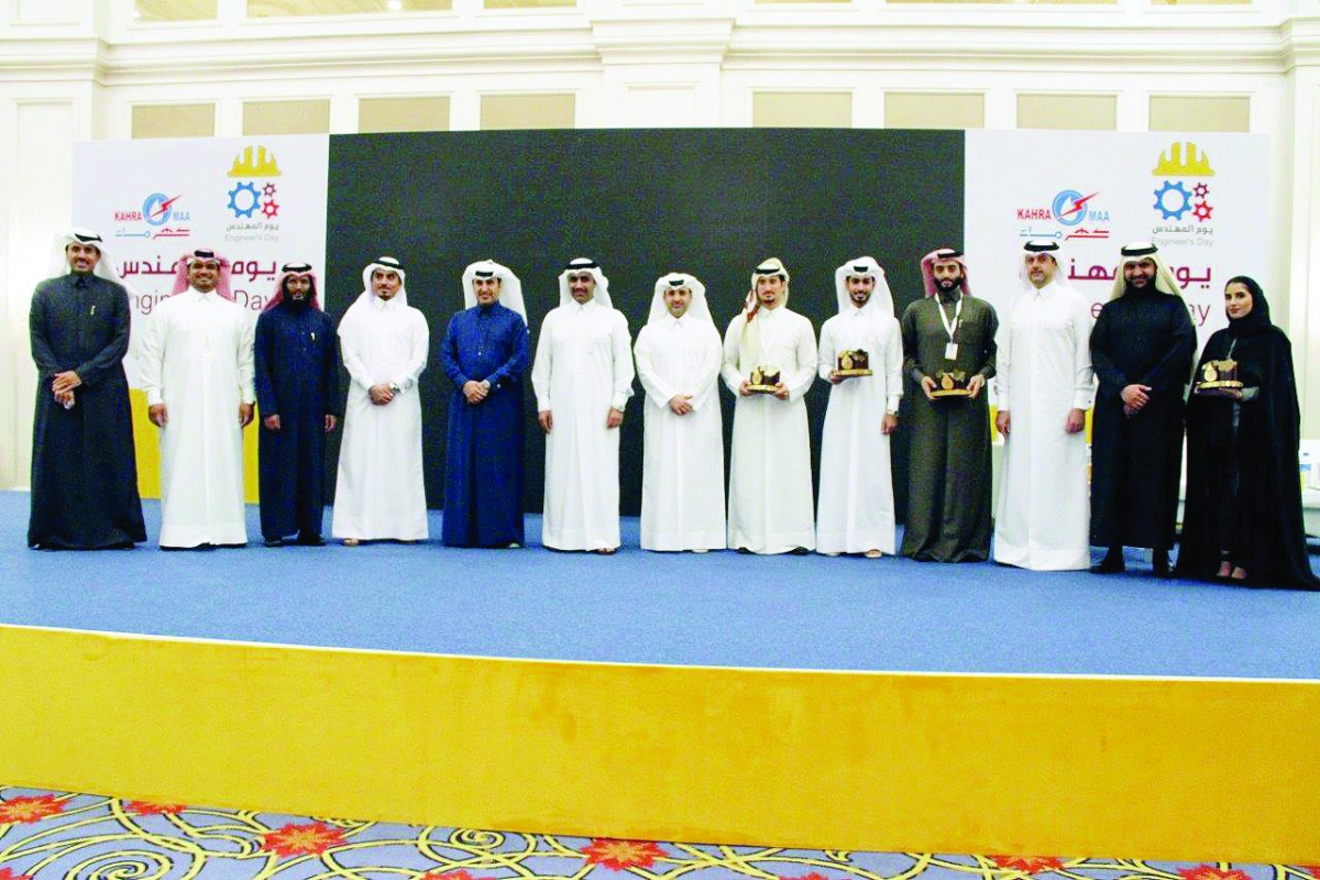 Dignitaries and other officials at the 'Engineer’s Day' organised by Kahramaa.