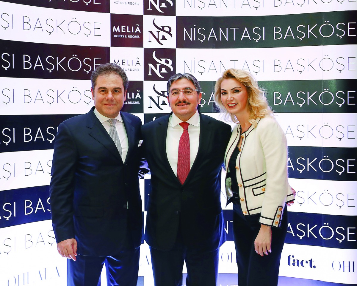Restaurant CEO Ahmet Demet (left) along with Turkish Ambassador to Qatar; Ahmet Demirok (centre); at the grand opening of the restaurant in Doha.