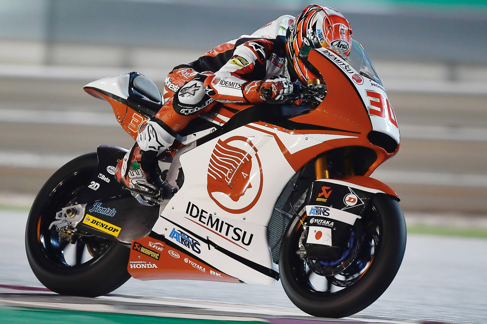 Takaaki Nakagami of JPN-Kalex topped the timesheets in Moto2 pre-season testing at the Losail International Circuit earlier this week. 