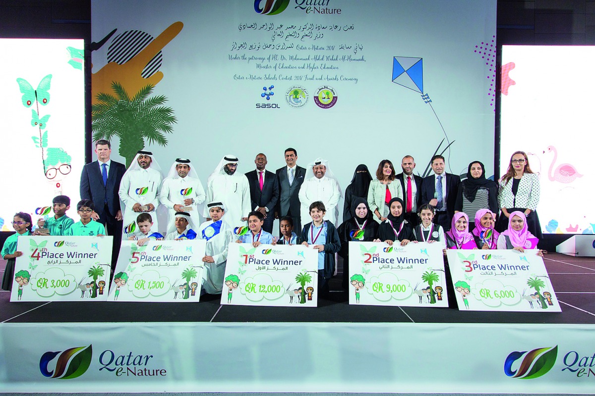 Winners with the officials.