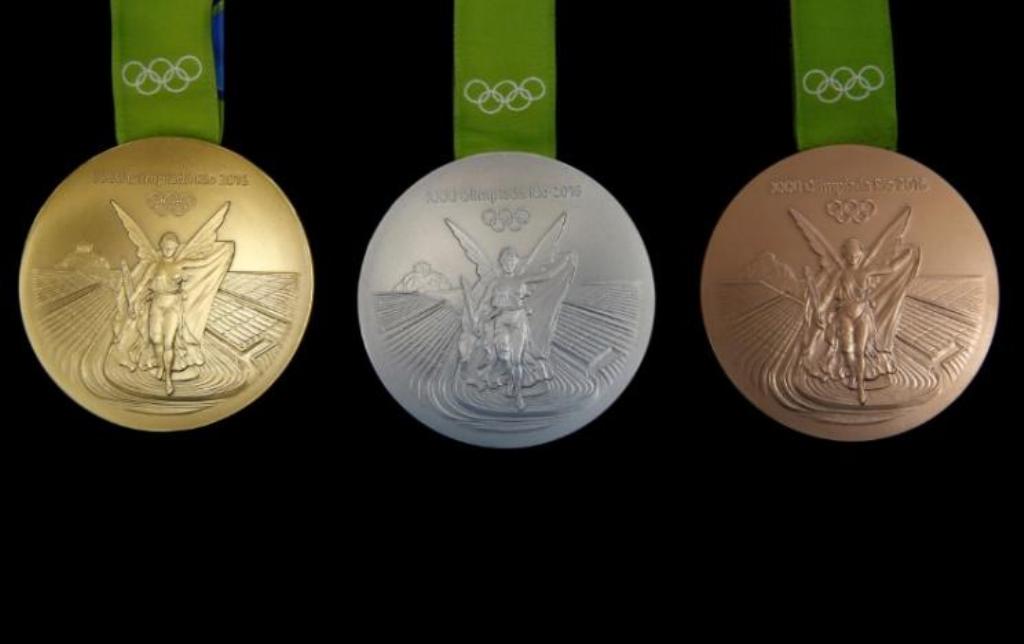 The Rio 2016 Olympic medals are pictured at the Casa da Moeda do Brasil (Brazilian Mint) in Rio de Janeiro, Brazil, June 28, 2016. REUTERS/Sergio Moraes.