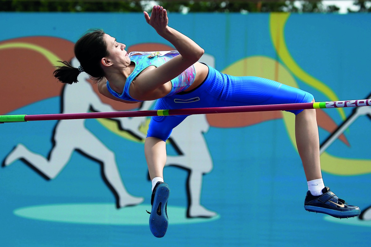 Maria Lasitskene competes during the Russian Athletics Cup at Meteor Stadium in Zhukovsky, Russia last Saturday.