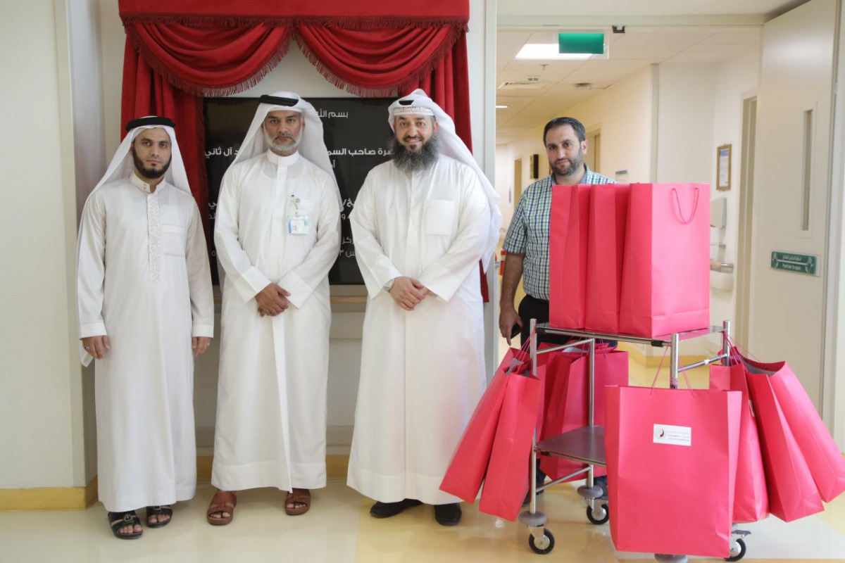 Officials from Eid Charity visited a number of patients in the hospitals to give moral support the patients and their families.