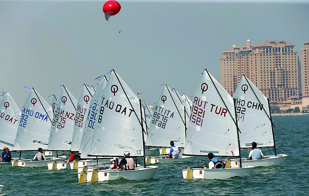 Sailors in action during the Qatar International Regatta in Doha in this file photo.