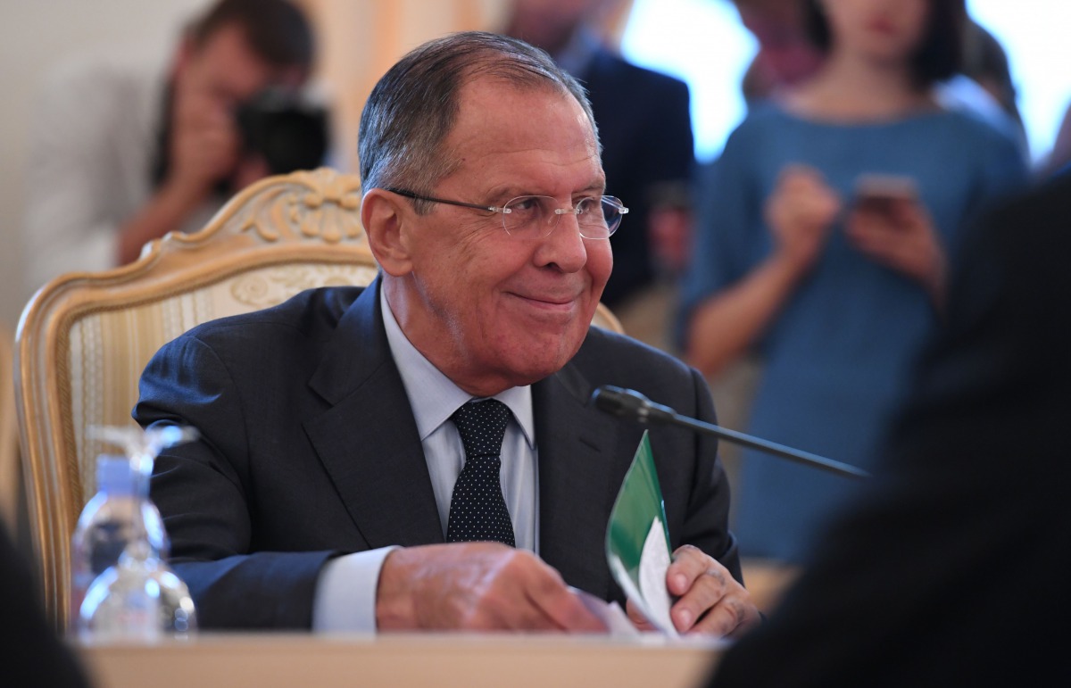 Russian Foreign Minister Sergei Lavrov in Moscow on August 22, 2017. / AFP / Kirill KUDRYAVTSEV
