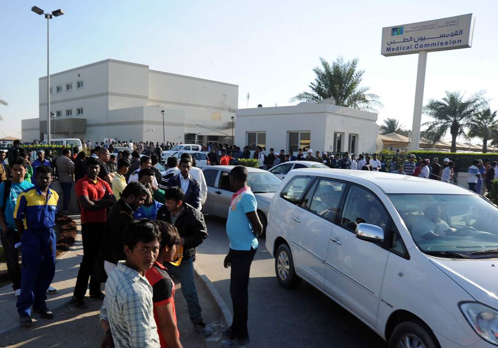 (File Photo) Huge rush at Medical commission. January 15, 2014. Abdul Basit © The Peninsula