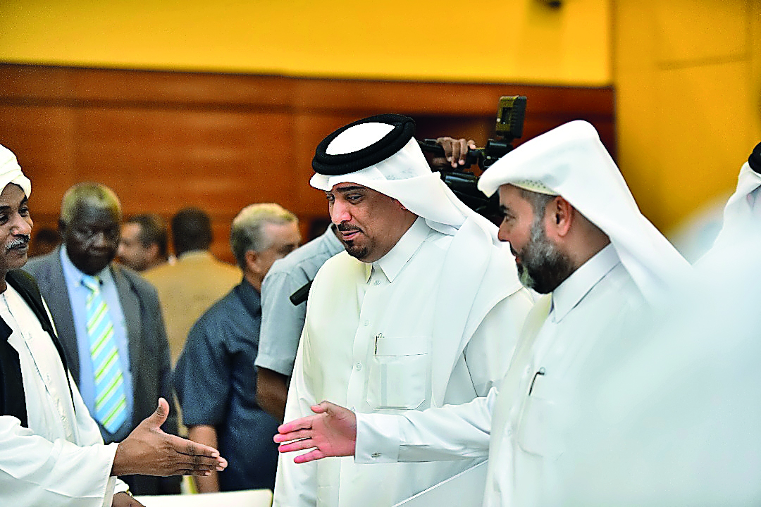Officials during the conference to present the results of the Qatar-Sudan Project for the Development of Nubian Archaeology of Northern and Nile States (QSAP) in Sudan.
