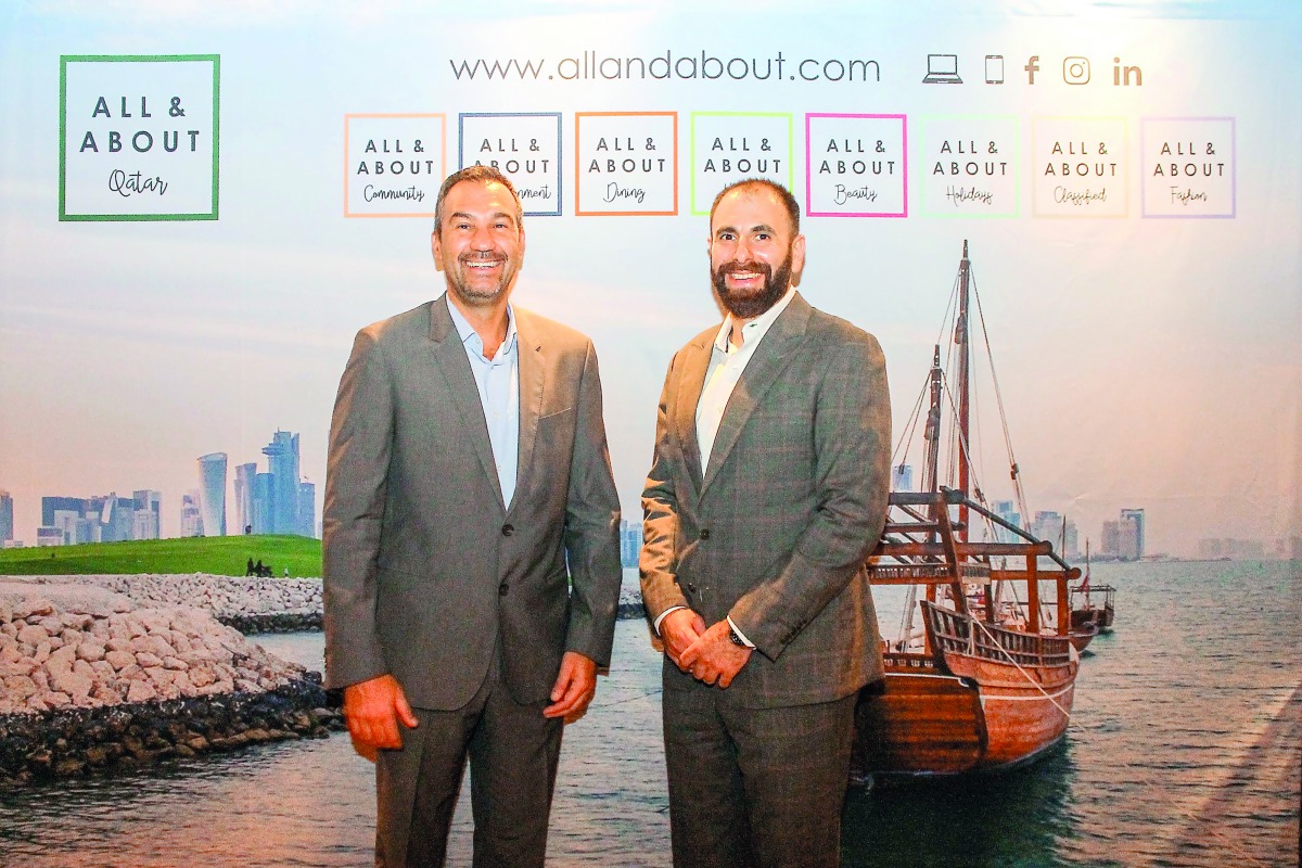 The team behind AllandAbout.com, a new digital community platform, poses for a photograph. 