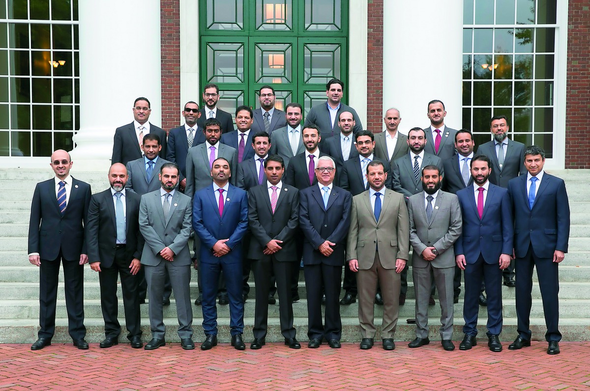 Qatar Leadership Centre’s (QLC) Executive Leaders Program participants during the visit at Harvard University. 