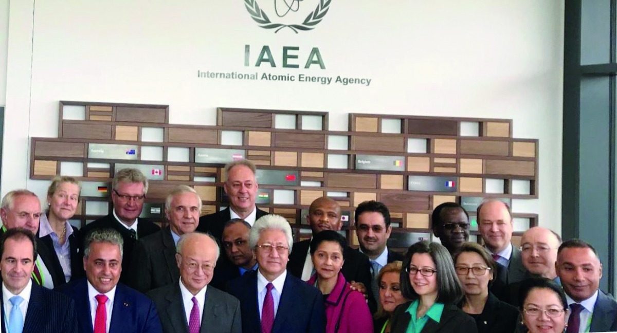 Officials at the opening ceremony of IAEA’s new laboratories.