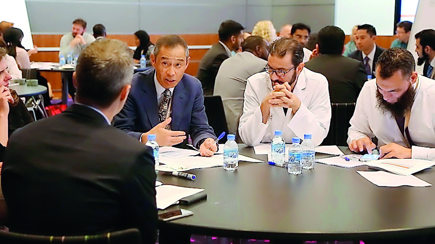 Dr David Livermore, President of the Cultural Intelligence Center, interacting with others during the workshop. 