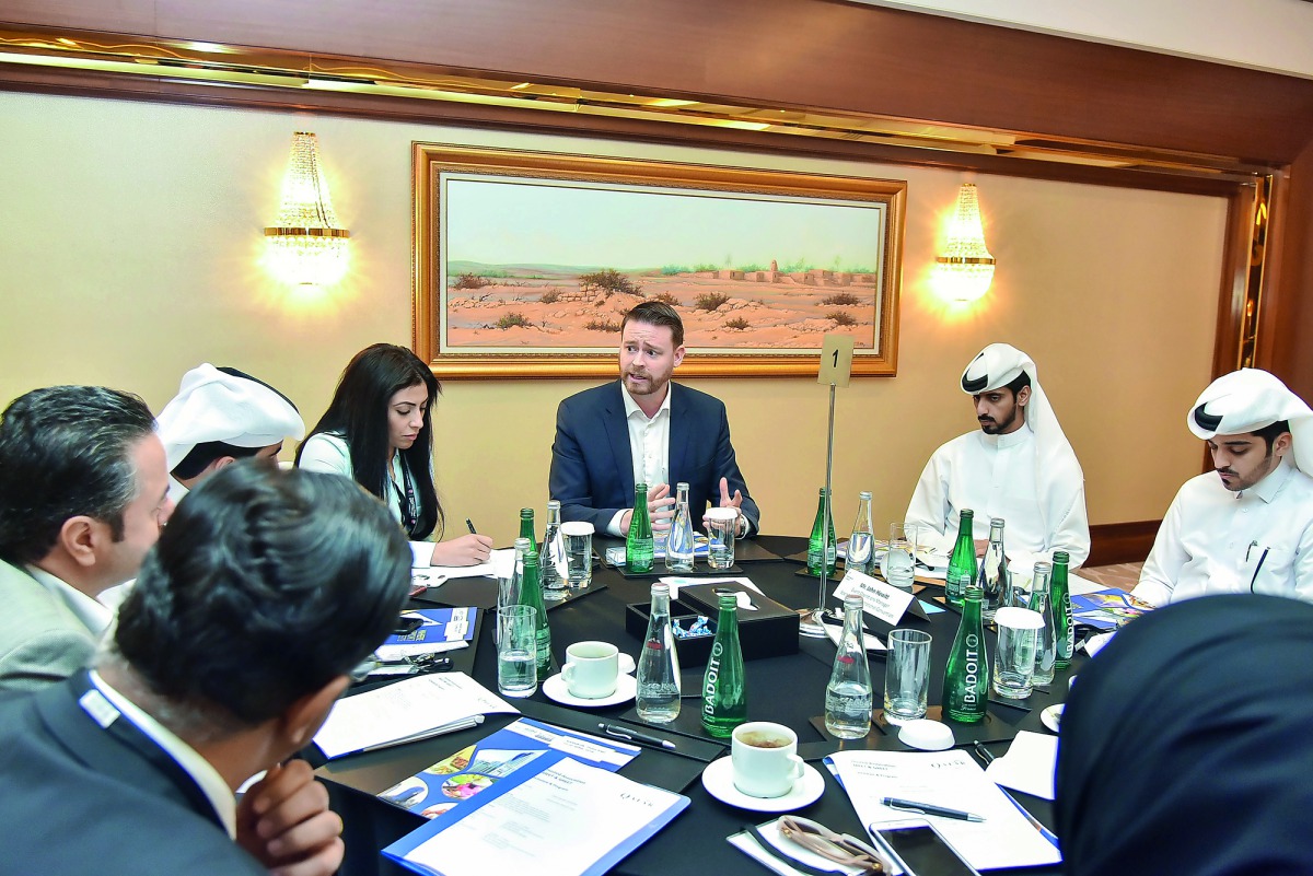 Officials during the event at the Sheraton Grand Doha Resort and Convention Hotel