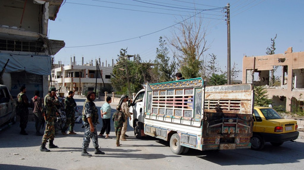  regime forces at Al-Qaryatain