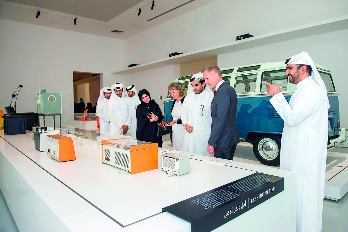 Dignitaries taking a tour at Qatar Museums Gallery Al Riwaq.