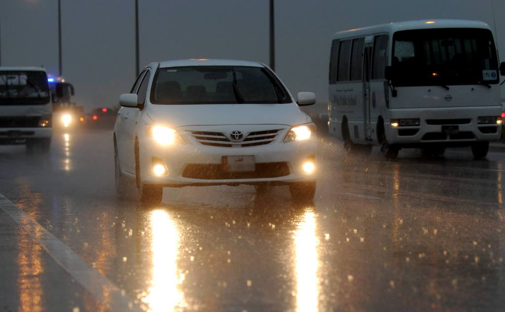 (File Photo) Heavy rain at morning 5.30am in Abu hamour. March 22, 2015. Abdul Basit © The Peninsula