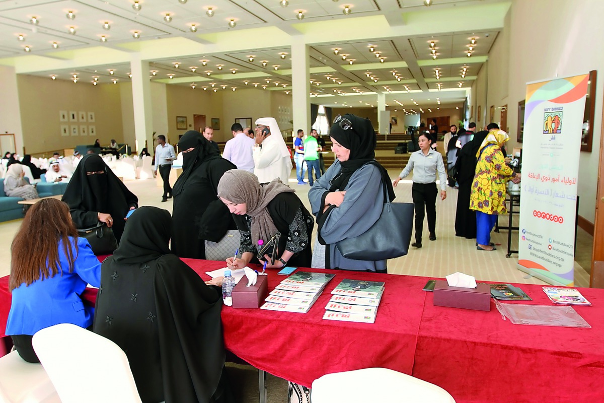 Participants during the forum organised by Best Buddies Qatar to raise awareness on social challenges and motivation for people with disabilities. 