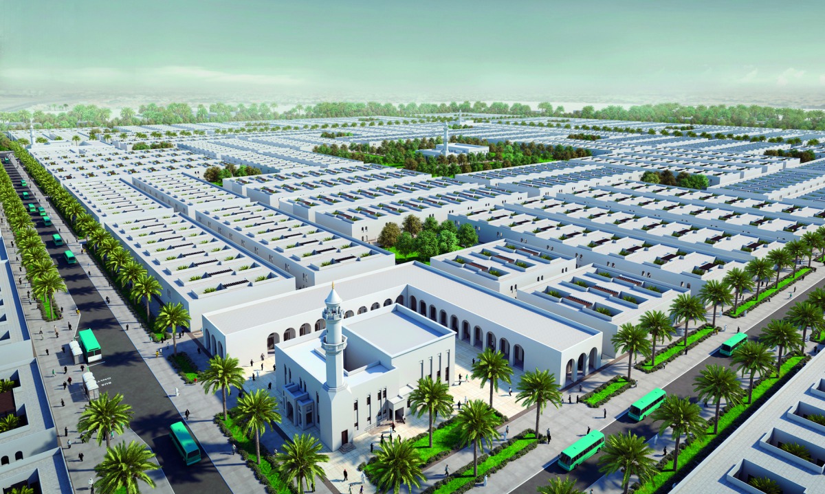 A computer-generated image of the proposed labour city which will have 3,170 residential houses.